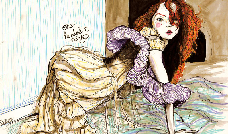 This Drawing is from Danny Roberts Lily cole and gemma ward sketchbook