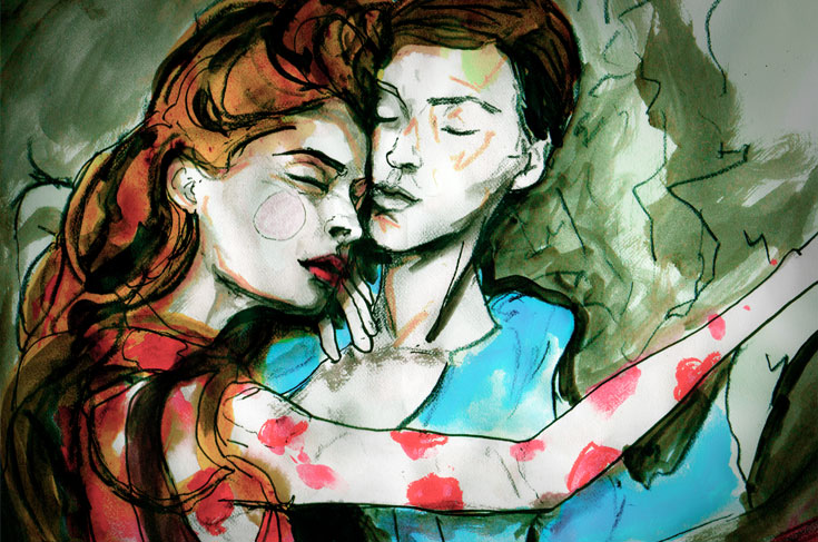 Danny Roberts Painting of the Lovers
