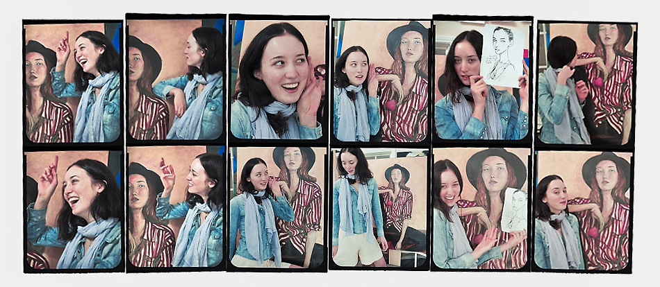 Sophie Film Strip Sophie Ward film strip the pictures are taken by artist Danny Roberts