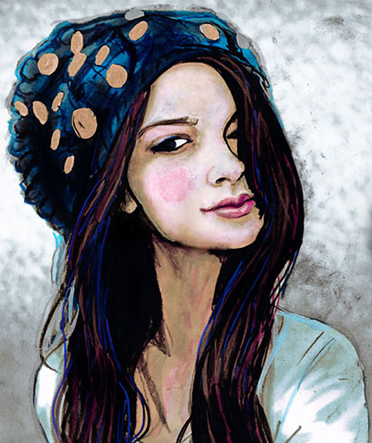Danny Roberts portrait of Fashion blogger Cat Khan of KnightCat