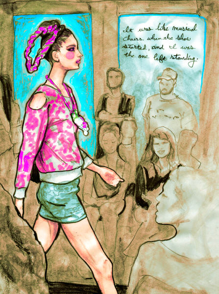 Artist Danny Roberts documentary Sketch during Gerlan Jeans collection spring 2010