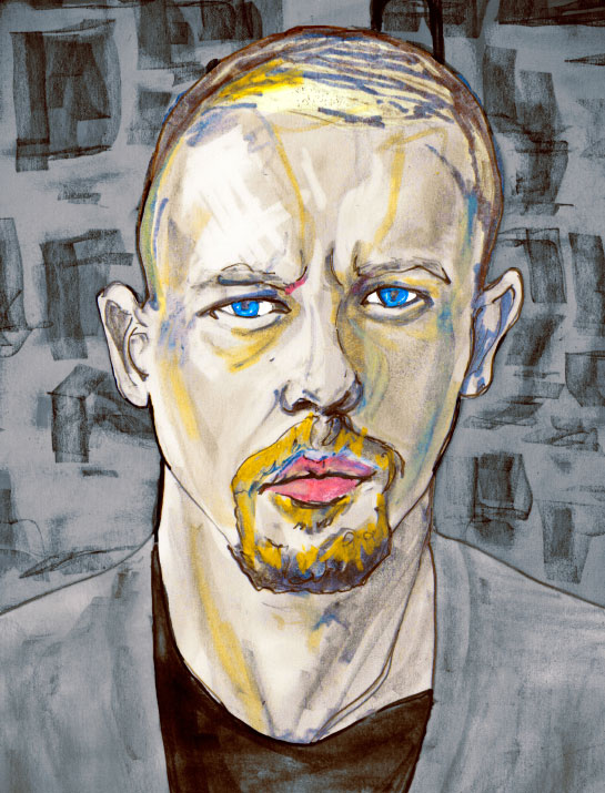 Artist Danny Roberts Painted Tribute of the Great and innovative Fashion Designer Alexander McQueen who was born 7 March 1969 and died 11 February 2010