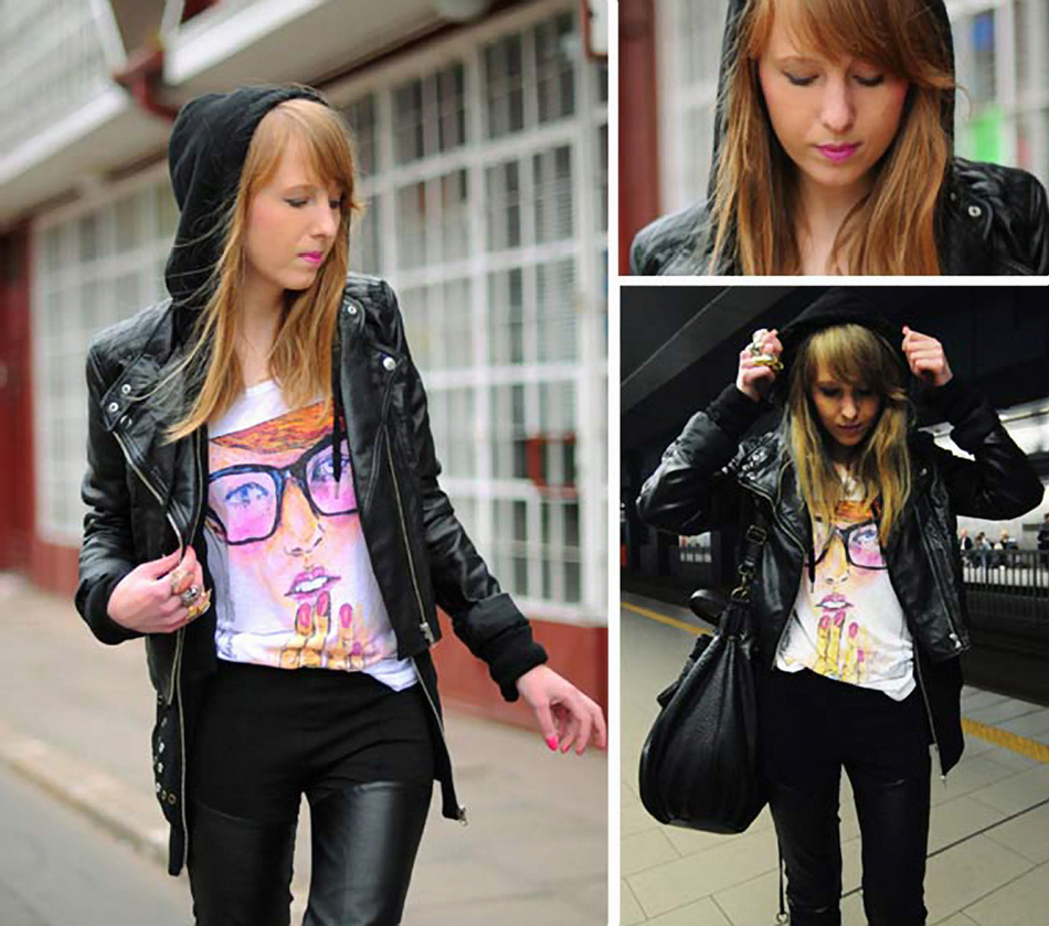 Alicepoint wearing her Tee from Forever21 collaboration with Danny Roberts