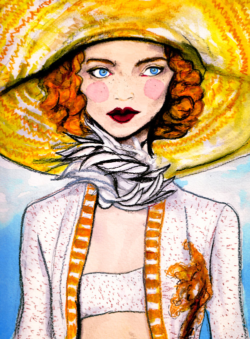 Marc Jacobs Spring 2011 Artist Danny Roberts Painting for Sundance Channels Full Frontal Fashion of Marc Jacobs Spring 2011 from New York Fashion Week