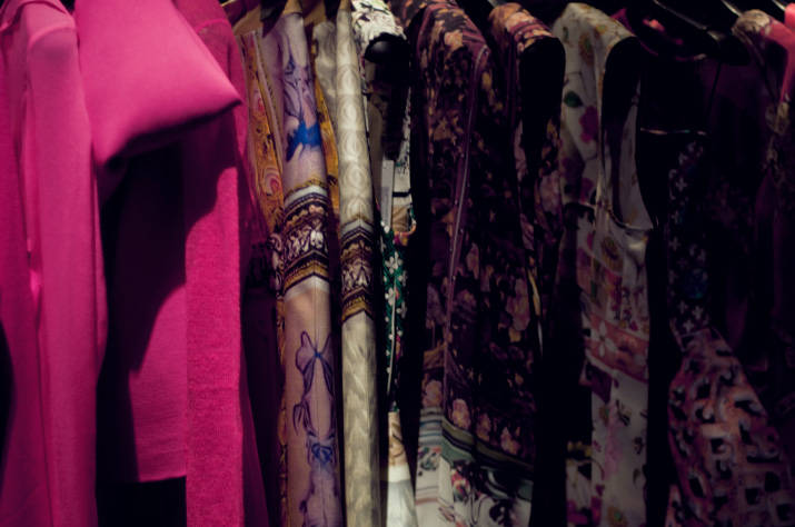 Restir Tokyo a rack of clothing in restir tokyo