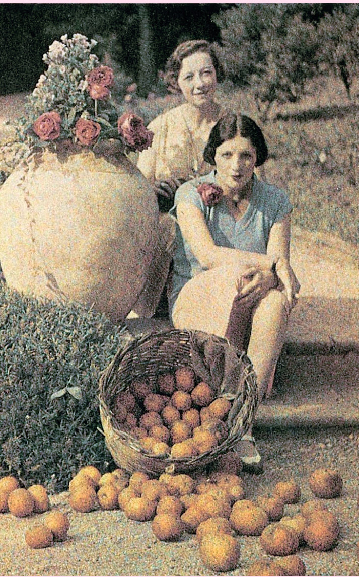 Jacques Henri Lartigue Inspiration Friday Image of Picture of Two Women with oranges by French photographer and painter Jacques Henri Lartigue