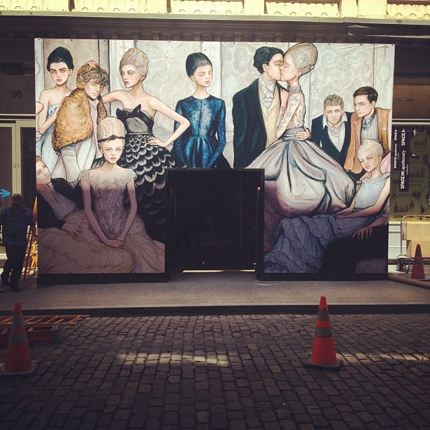 tiffany soho danny roberts Photo From Instagram of Tiffany SoHo store Mural Painting by Fashion Artist Danny Roberts