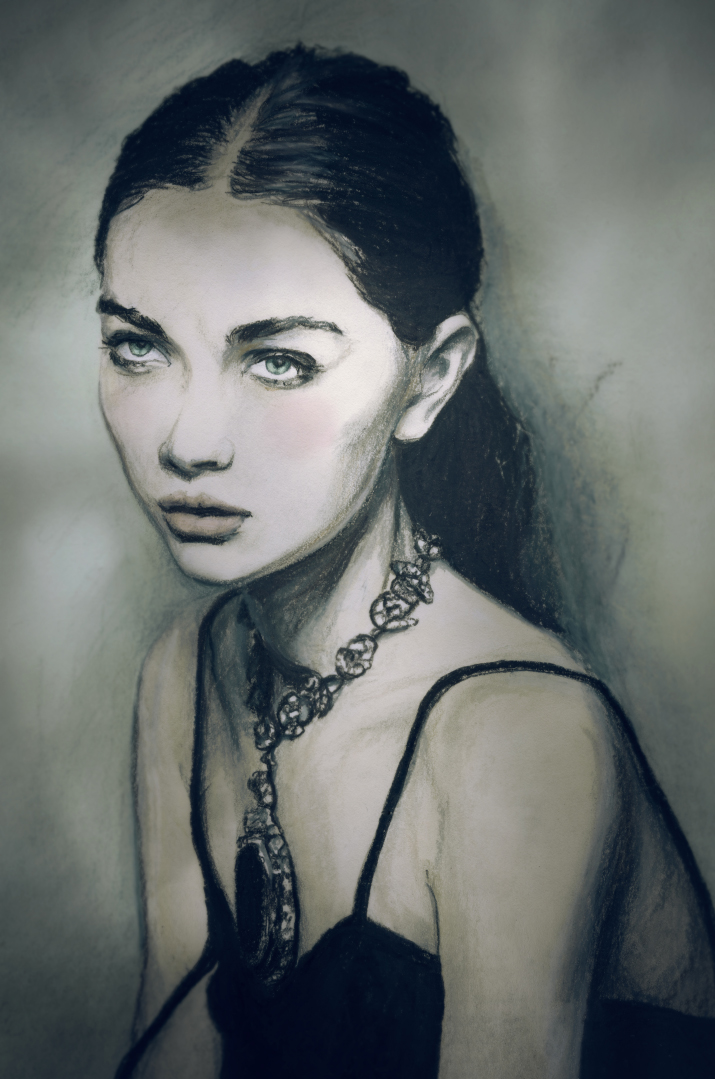 rtist Danny Roberts Re interpretation of Cynthia frebour angelic darkness photo of tonya Antonina Vasylchenko of Ukraine IMG Models girl.