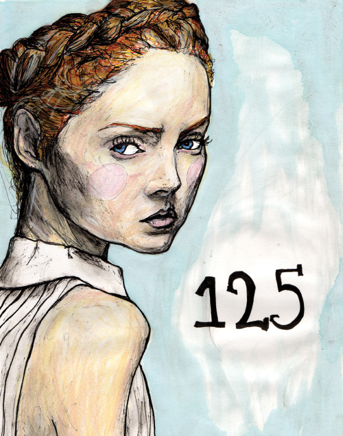 model lily cole in artist Danny Roberts Character Sketchbook 125 volume 2 drawing