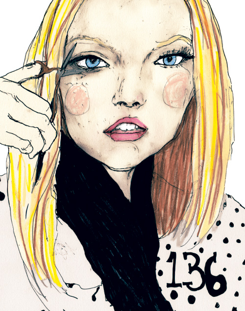model gemma ward in artist Danny Roberts Character Sketchbook 1136 volume 2 drawing