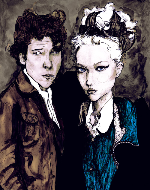 model gemma ward and danny roberts in artist Danny Roberts Character Sketchbook 158 volume 2 drawing