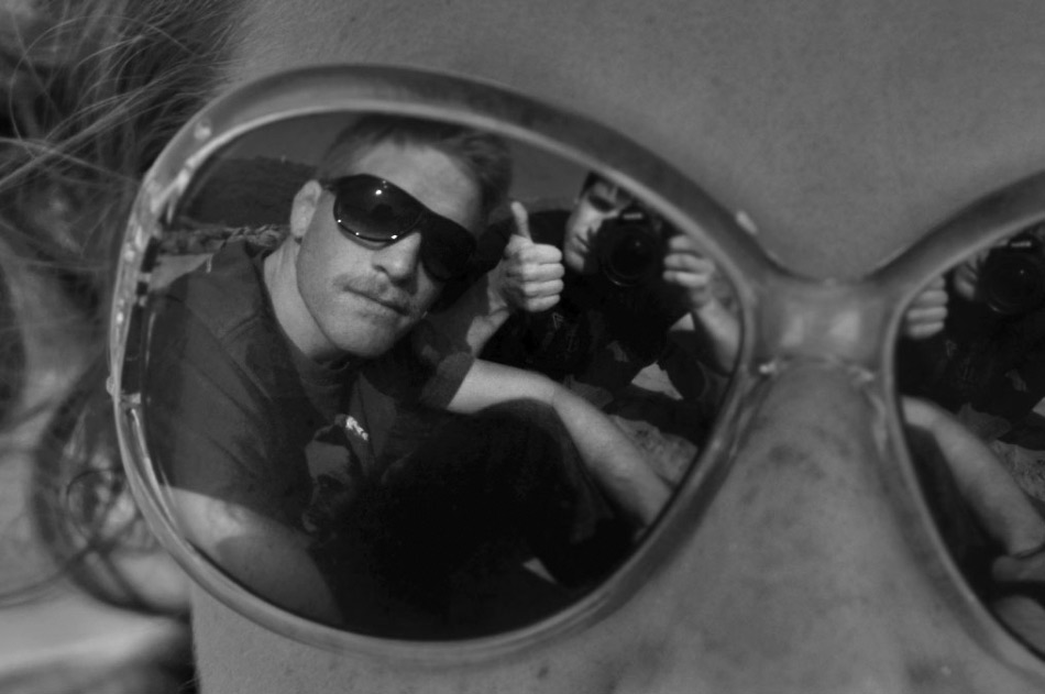 This Photo is of Brothers David and Danny Roberts of there friend Cassie glasses