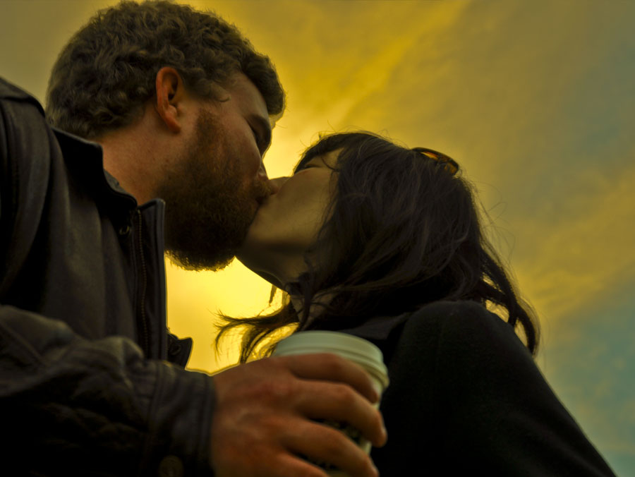 Ryan Balxey Kissing His Fiancée Alice Baxley
