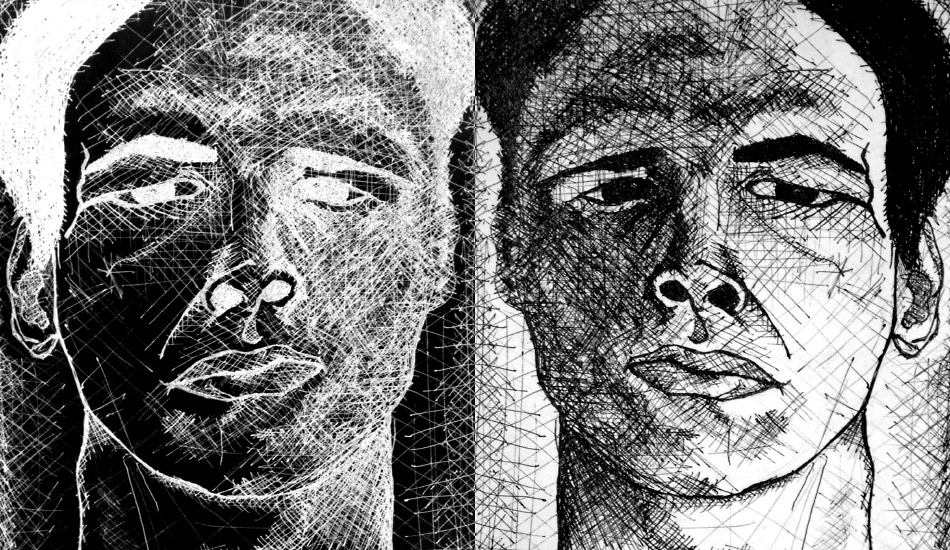 Self-Portrait from my journal" alt="This is image is art is a self portrait out of Danny Roberts journal