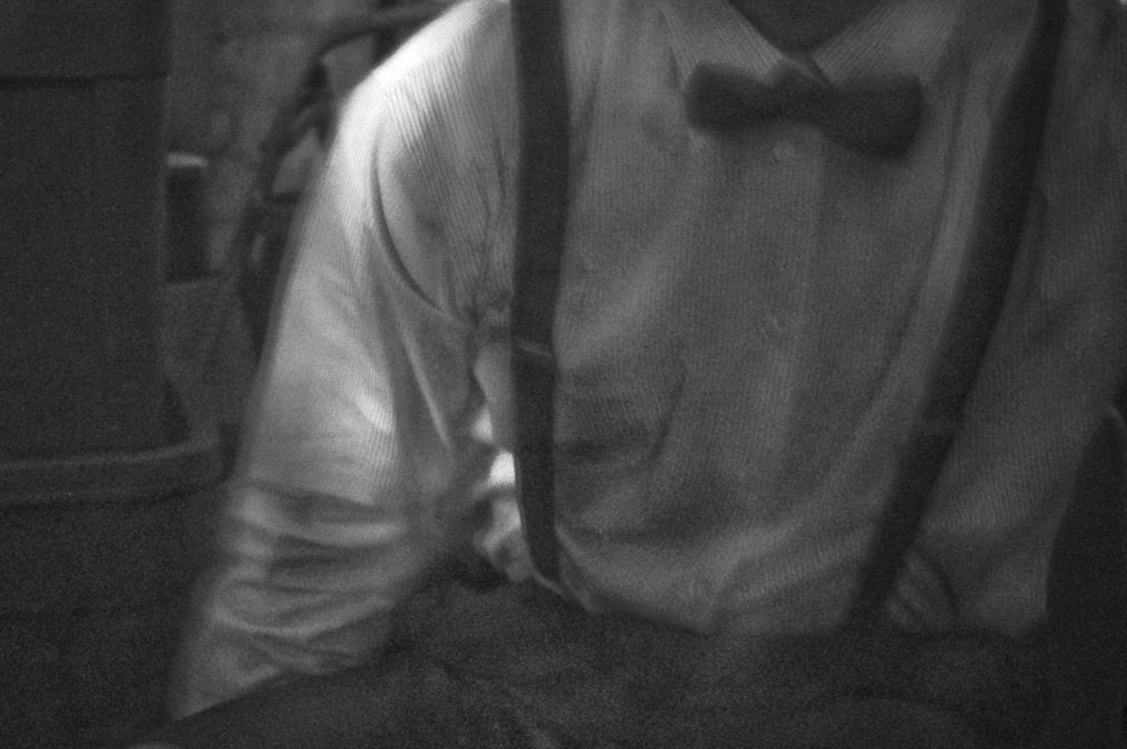 This is a Self Portrait Danny Roberts did of himself he is wearing the bow tie"