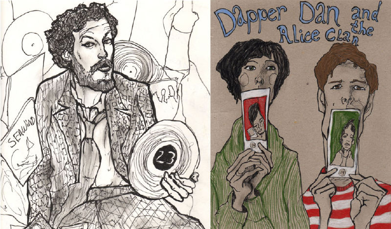 theses Pictures are out of artist, Danny Roberts Hand Made Sketch book.
