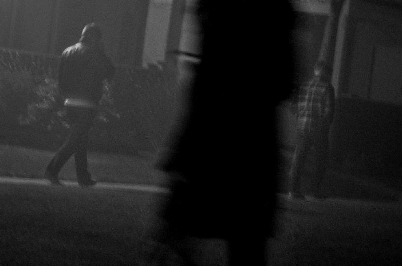 The night was young when we first departed... Ryan and Alice Baxley going for a stroll