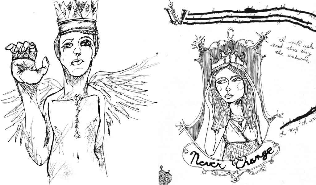 Theses drawings are from Artist Danny Roberts journal