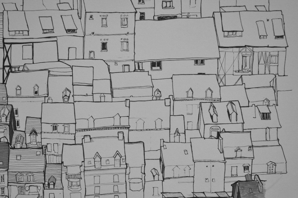 Fabric Print I'm Working On linedrawingheutcty