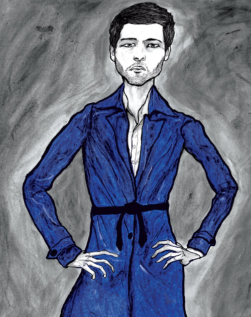 this is an illustration danny roberts did for the academy of art spring 2007 lookbook in New York fashion week