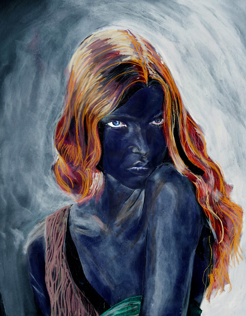 Mona Johannesson in Danny Roberts Painting from Numbero