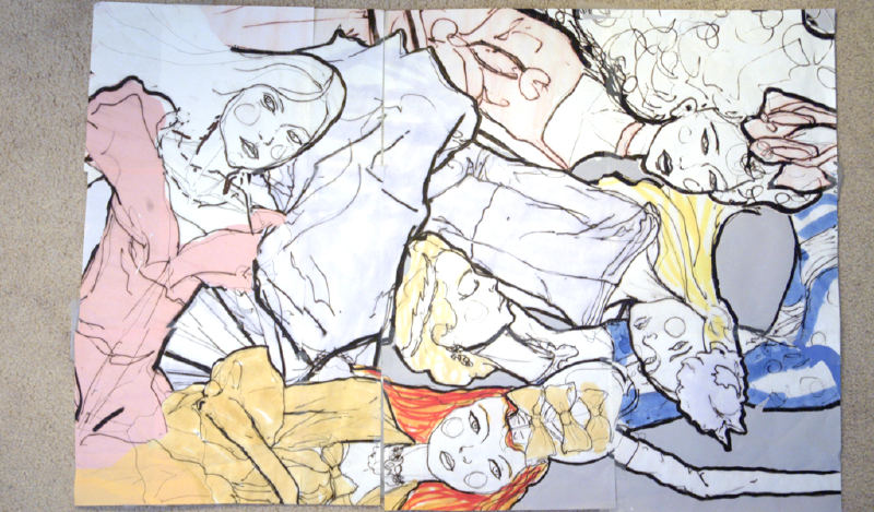 This Picture is from danny Roberts technique break down of his Christian Dior Couture illustration