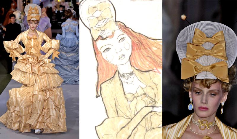 This Picture is from danny Roberts technique break down of his Christian Dior Couture illustration