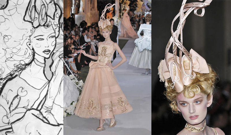 This Picture is from danny Roberts technique break down of his Christian Dior Couture illustration