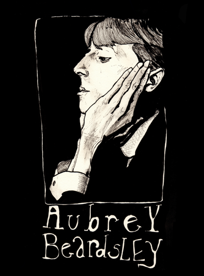 Danny Roberts Portrait of the Great 1800s Artist & Illustrator, Aubrey Beardsley