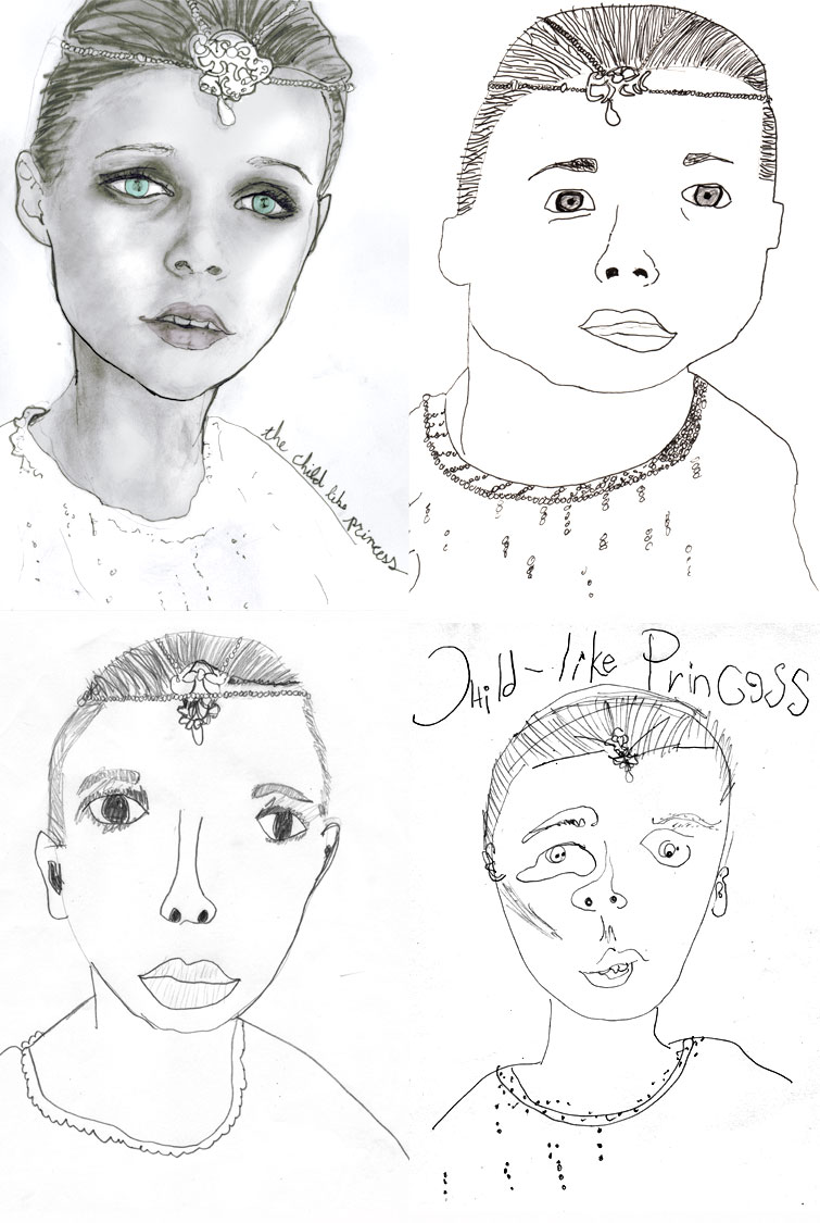 Danny Roberts david roberts tim and deanda brooks drawing of the Childlike empress