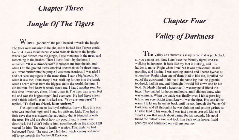 Chapter 2 and 4 of the loyal lion