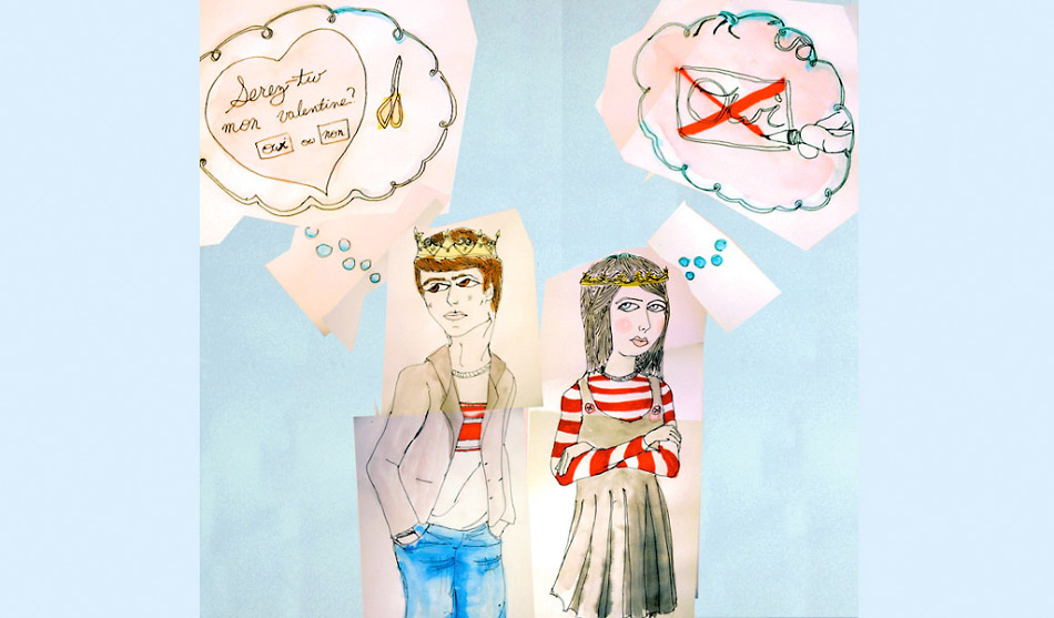 Danny Roberts Valentine he made for a girl of Valentines day