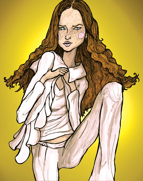 this is an illustration danny roberts did for the academy of art spring 2007 lookbook in New York fashion week