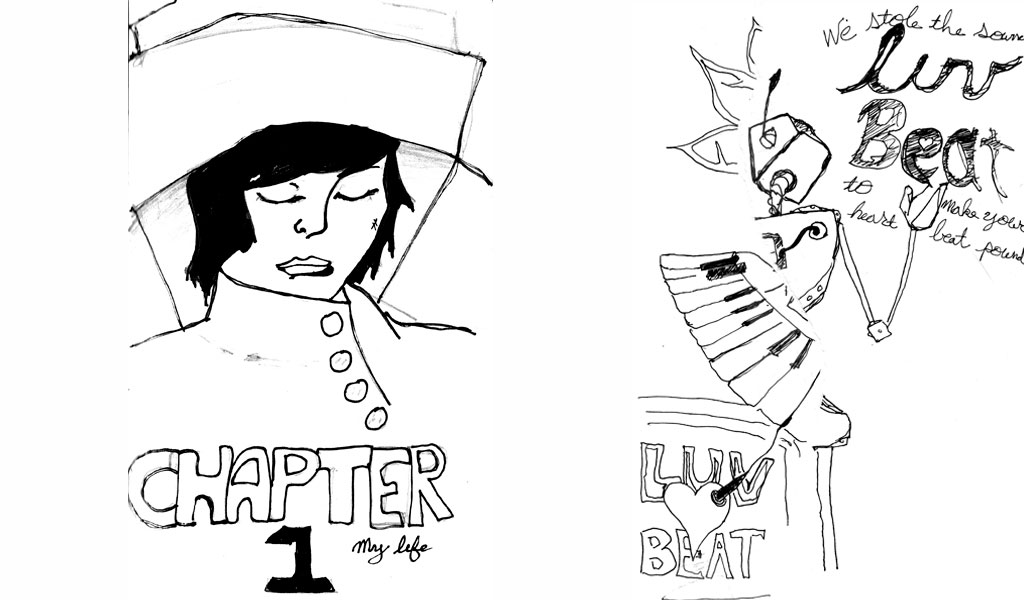 Theses Drawings are pages out of Danny Roberts Weird Book