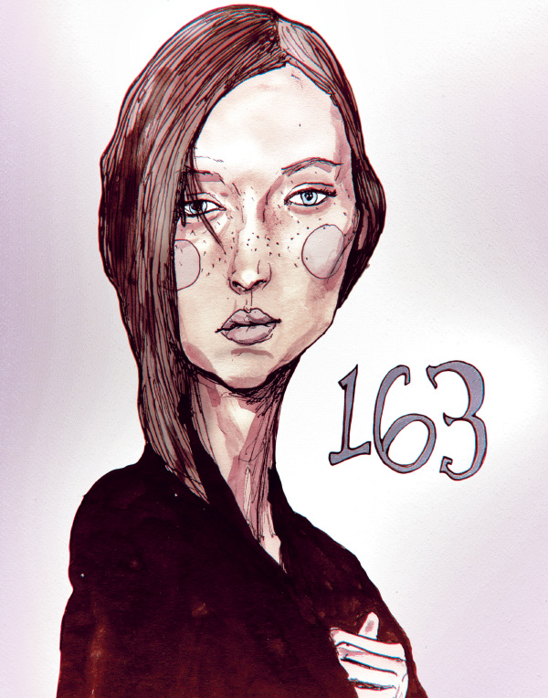 Writer Sophie Ward in Artist Danny Roberts Painting
